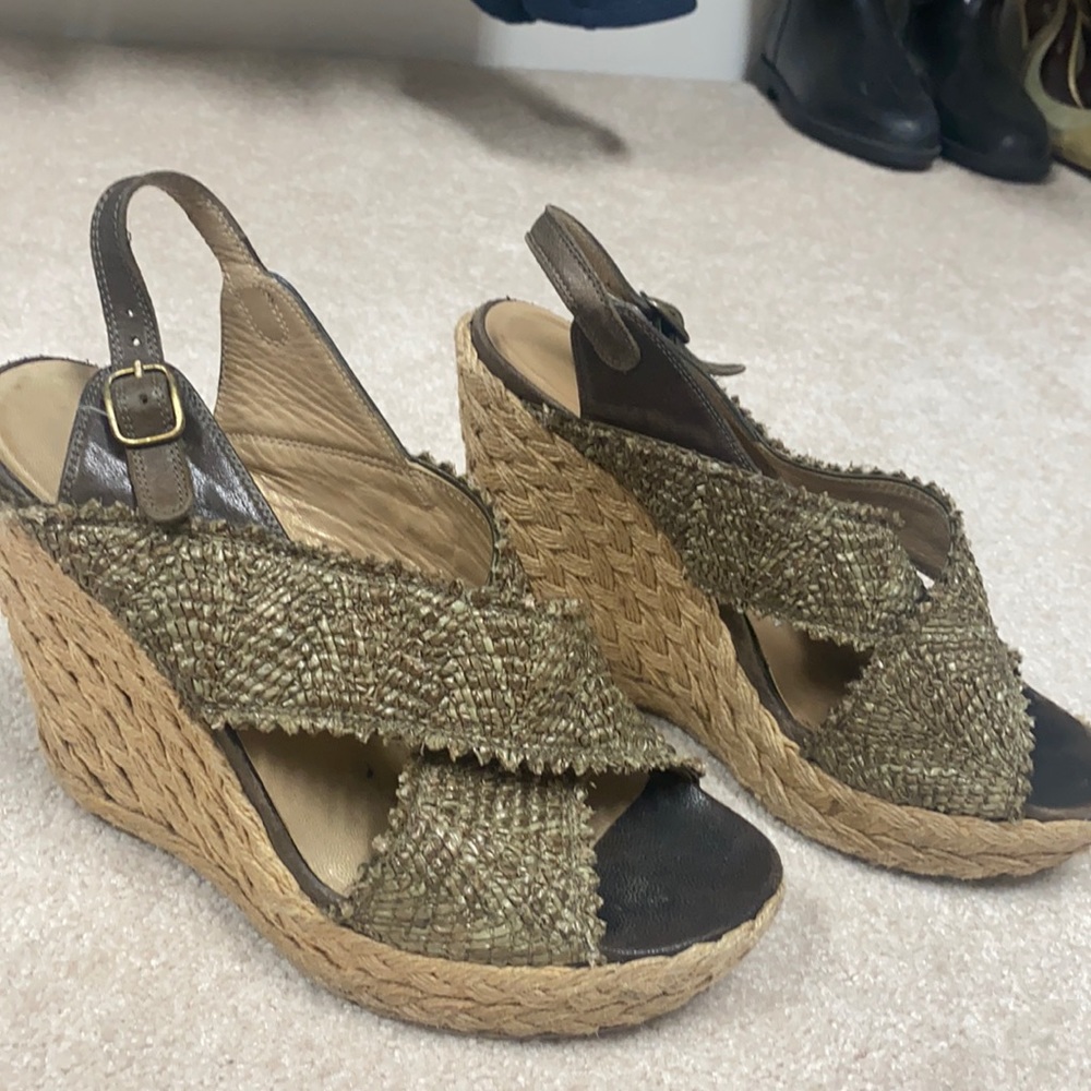 Stuart Weitzman high platform - army green